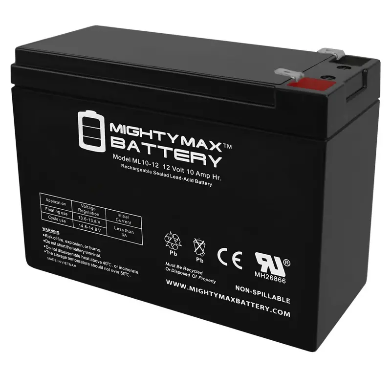 Mighty Max 12V 10Ah Sla Battery – Rechargeable Power Cell 1