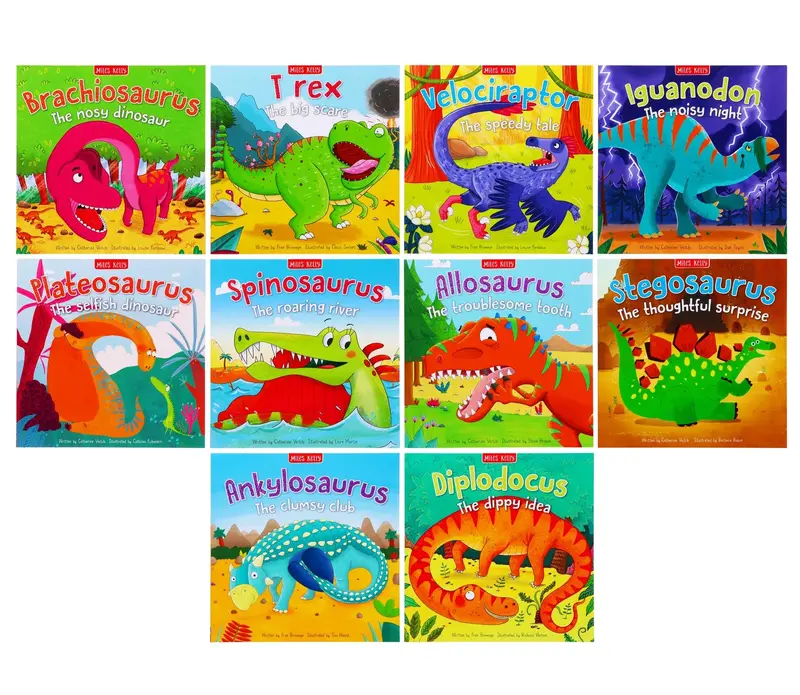Miles Kelly Dinosaur Adventures Paperback Book Bundle 1