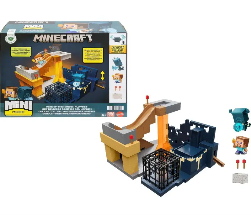 Minecraft Mini Mode: Rise Of The Warden Interactive Playset 1