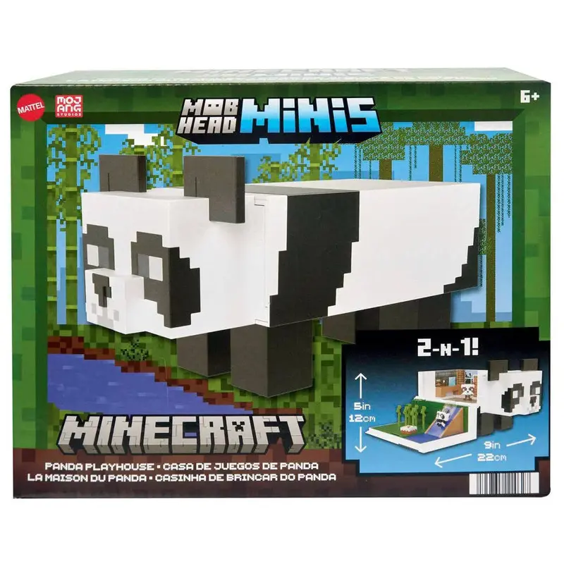 Minecraft Mini Panda Hobhead Playset 1
