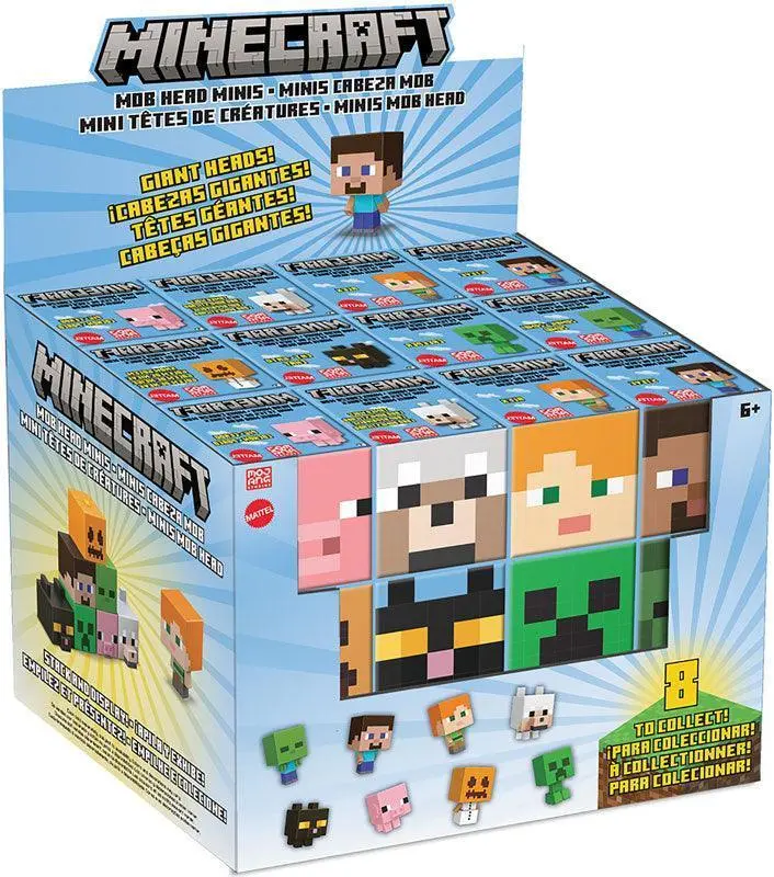 Minecraft Mob Head Mini Collectible Figures Assortment 1