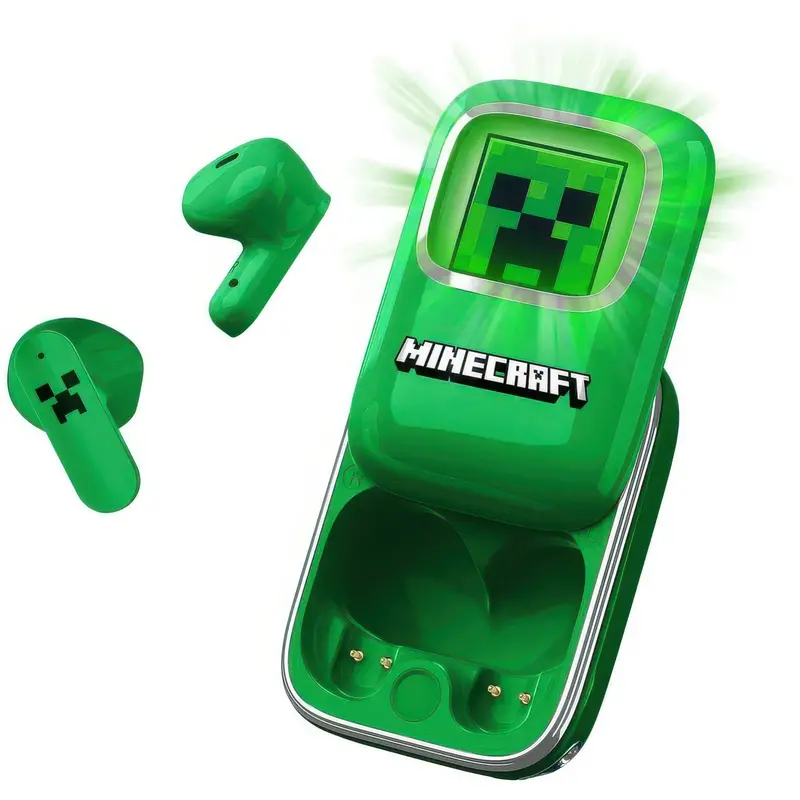 Minecraft-Themed Light-Up Slide Case Tws Bluetooth Earbuds 1