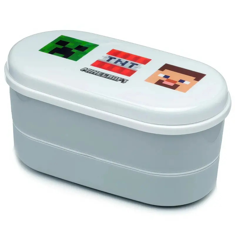 Minecraft-Themed Lunch Box With Matching Utensils 1