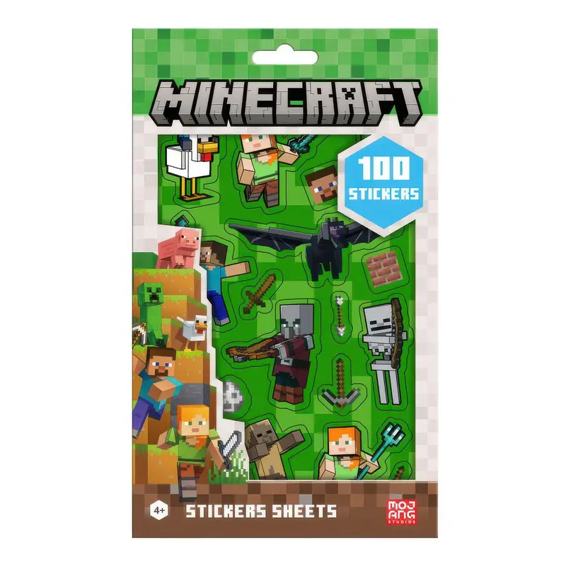 Minecraft Themed Sticker Pack For Notebooks And Devices 1