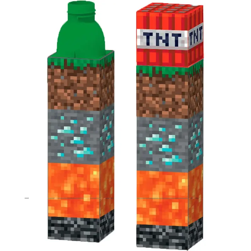 Minecraft Tnt-Shaped Insulated Bottle – 650 Ml, Leak-Proof Design 1