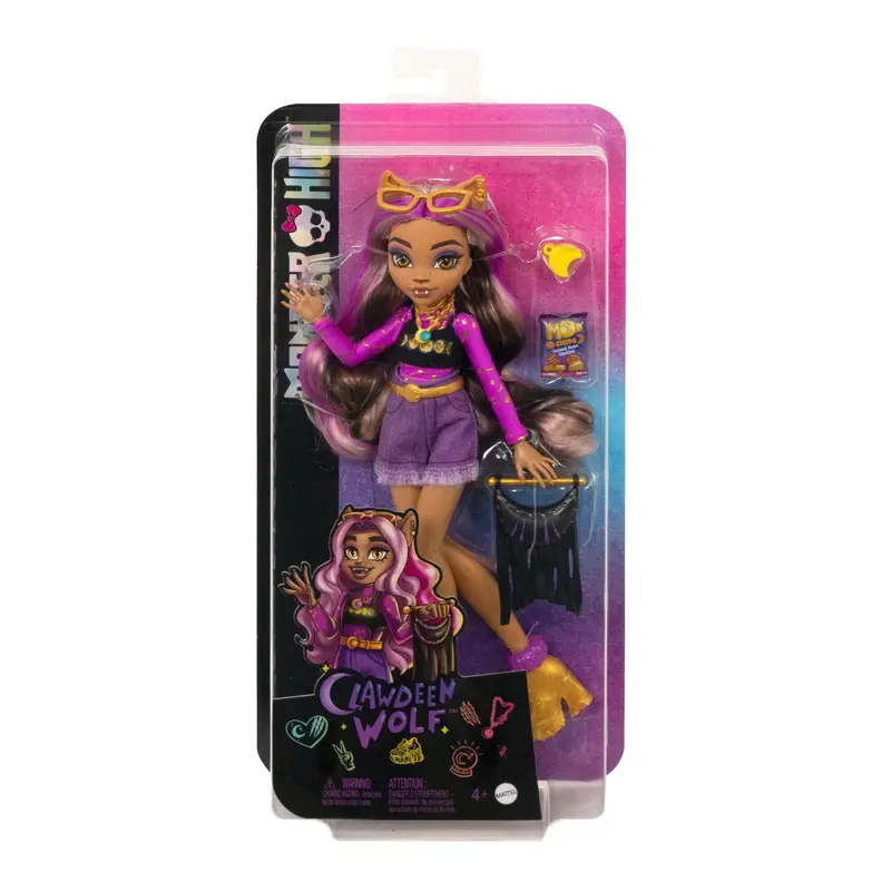 Monster High Clawdeen Day Out Doll – Casual Outfit Edition With Play Features 1