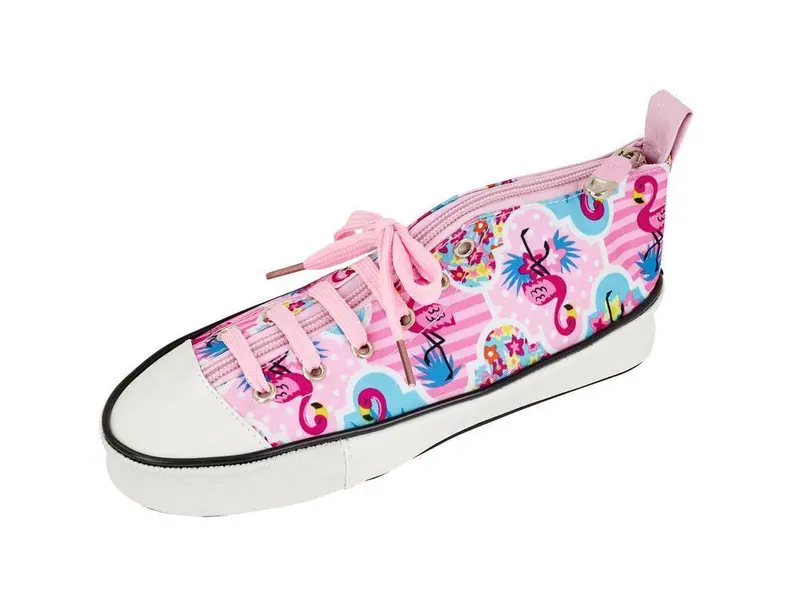 Moos Flamingo Sports-Themed Pencil Case – Pink Zippered Organizer 1