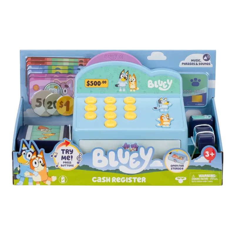 Moose Toys Bluey Interactive Cash Register Toy 1