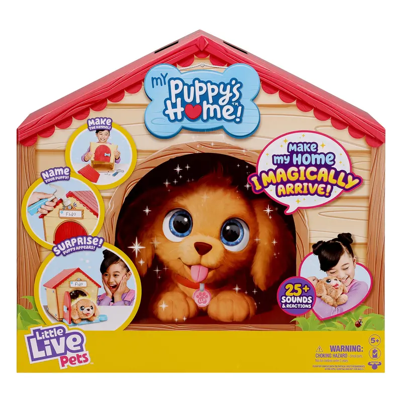 Moose Toys Little Live Pets – Interactive Puppy Playset With Home Habitat 1