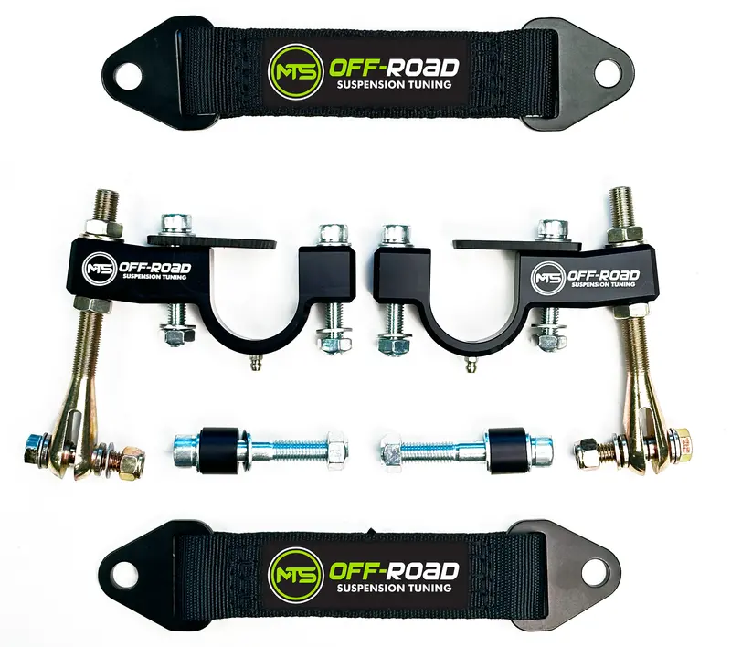 Mts Off-Road Front Limit Strap Kit For Polaris Rzr Pro R & Turbo R 1