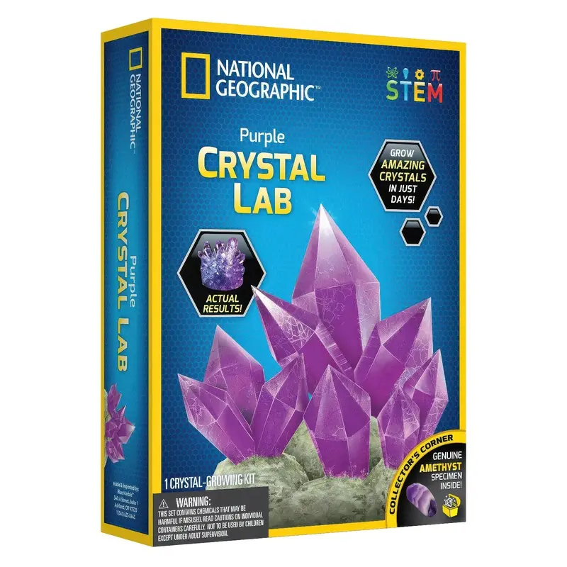National Geographic Glow-In-The-Dark Crystal Growing Kit – Amethyst 1