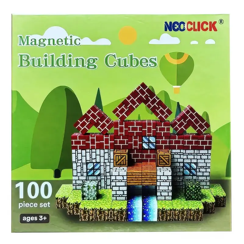 Neo Click Magnetic Building Cubes – 100-Piece Creative Set 1