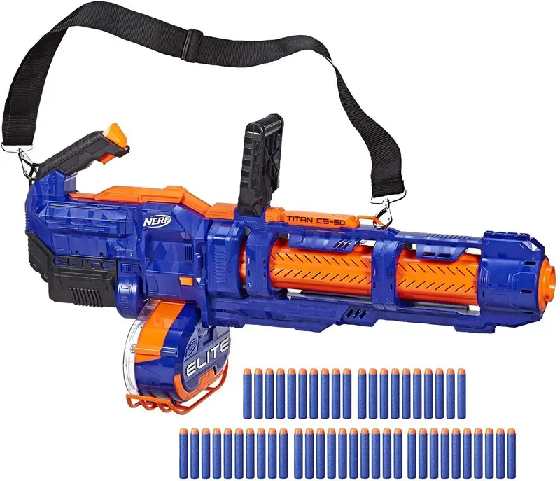 Nerf Elite Titan Cs-50 Motorized Drum Blaster 1