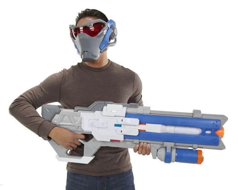 Nerf Rival Overwatch Soldier: 76 Blaster – Motorized Dart Gun With Targeting Visor 1