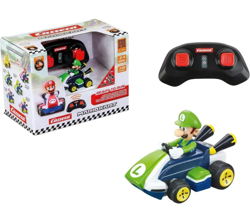 Nintendo Mario Kart Luigi Mini Rc Racing Car – 1:50 Scale 1