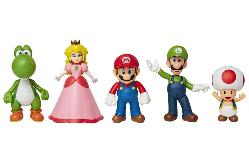 Nintendo Super Mario 6Cm Character Figurines – 5-Piece Set 1