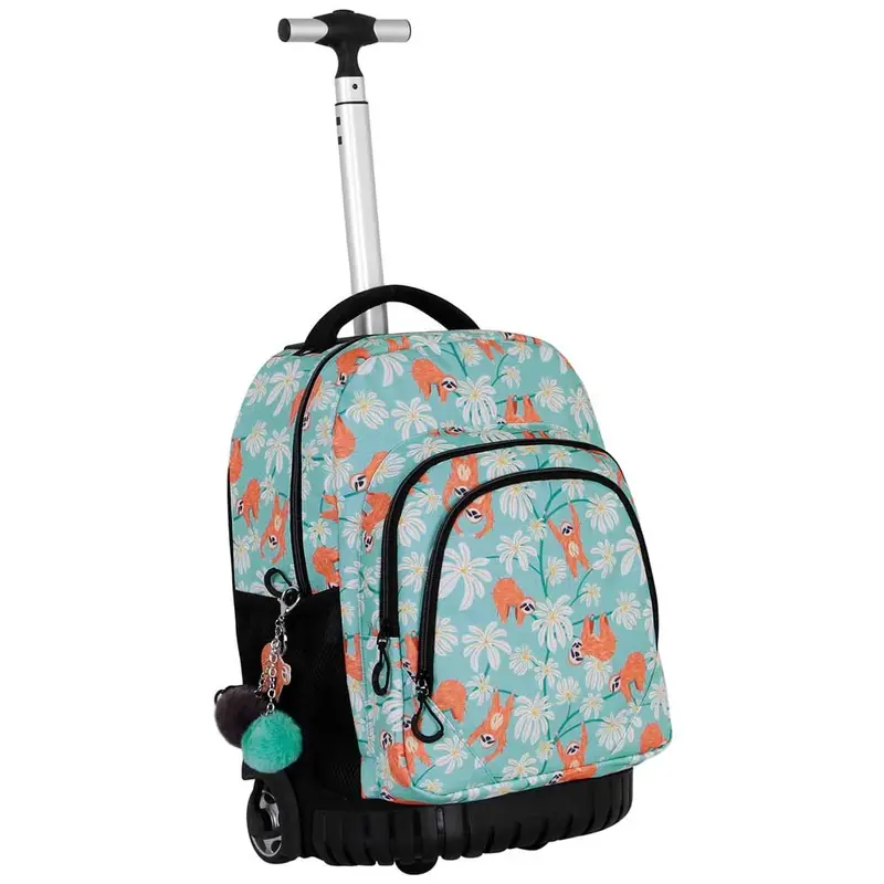 Oh My Pop! Lazy-Fan Gts Trolley Backpack – Lightweight Rolling Carryall 1