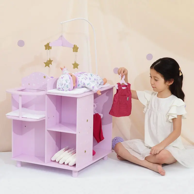 Olivia'S Little World Twinkle Stars 4-In-1 Baby Doll Furniture Set 1