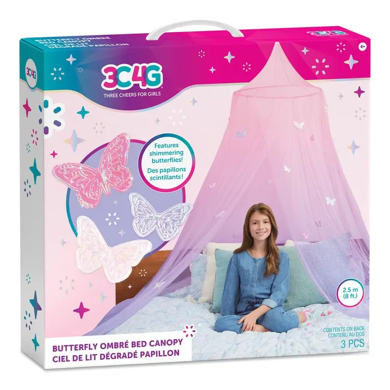 Ombre Butterfly Bed Canopy For Bedroom Decor 1