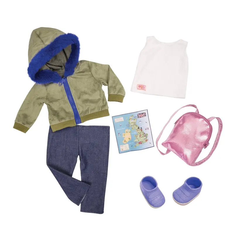 Our Generation Bd30403Z Travel & Hiking Outfit For 18-Inch Dolls 1