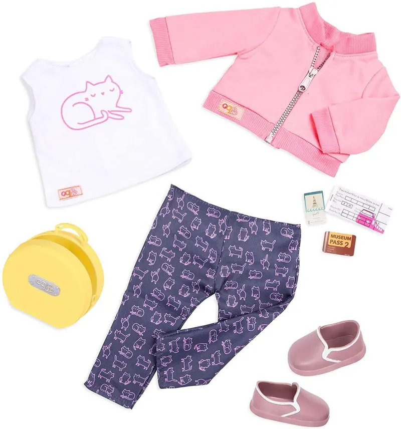 Our Generation Meow On The Move Outfit – Deluxe Cat-Themed Clothing Set 1