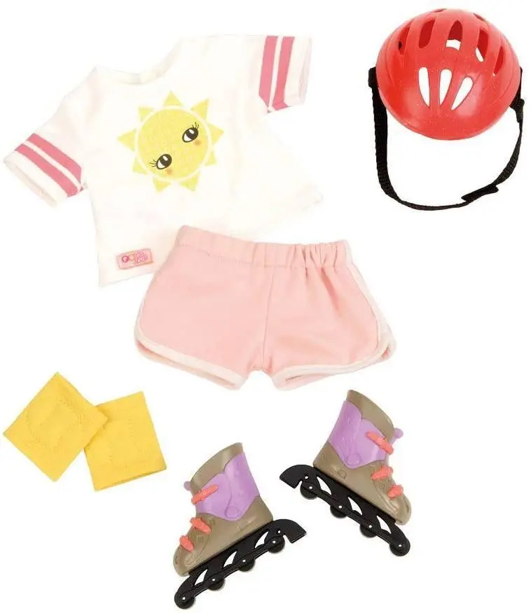 Our Generation Roll With It Skate & Helmet Outfit For 18-Inch Dolls 1