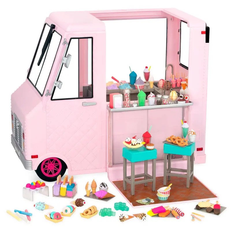 Our Generation Sweet Stop Ice Cream Truck – Pink Play Vehicle 1