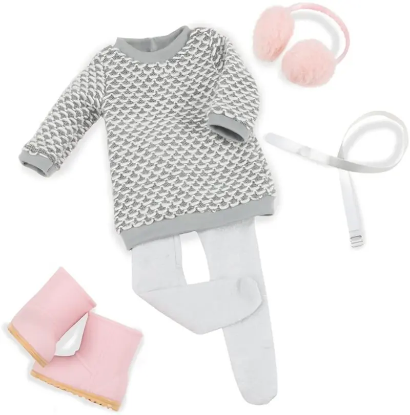 Our Generation Winter Sweater-Dress Outfit For 18-Inch Dolls 1