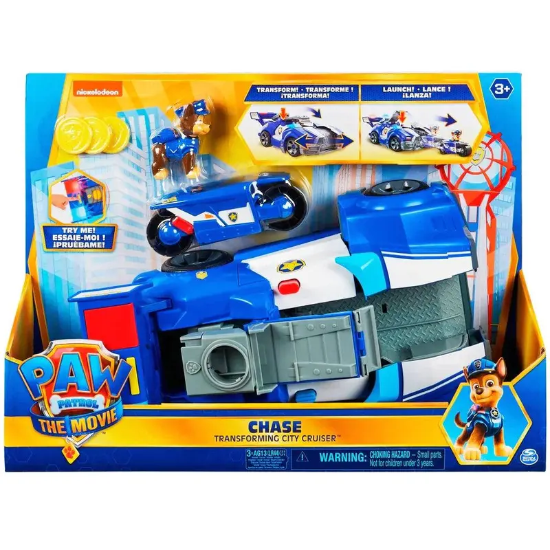 Paw Patrol Chase’S 2-In-1 Movie City Cruiser – Transforming Toy Car 1