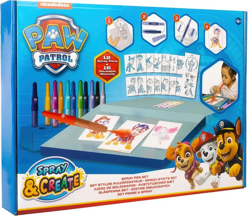 Paw Patrol Deluxe Airbrush Coloring Kit 1