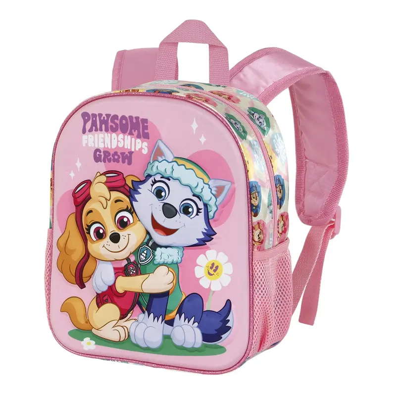 Paw Patrol Pink 3D Rolling Backpack – Friendship Theme, Kid-Friendly Wheels 1