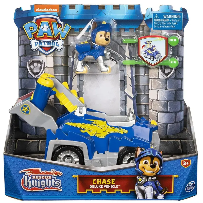 Paw Patrol Rescue Knights Chase Transforming Police Cruiser 1