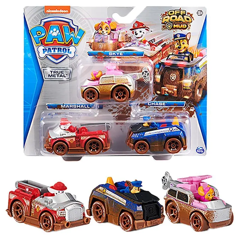 Paw Patrol True Metal Vehicles – 3-Pack (1:55 Scale) 1