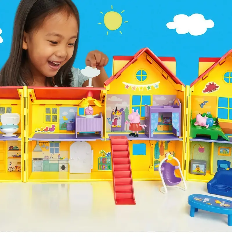 Peppa Pig Big Family House Playset With Baby Evie Figure 1