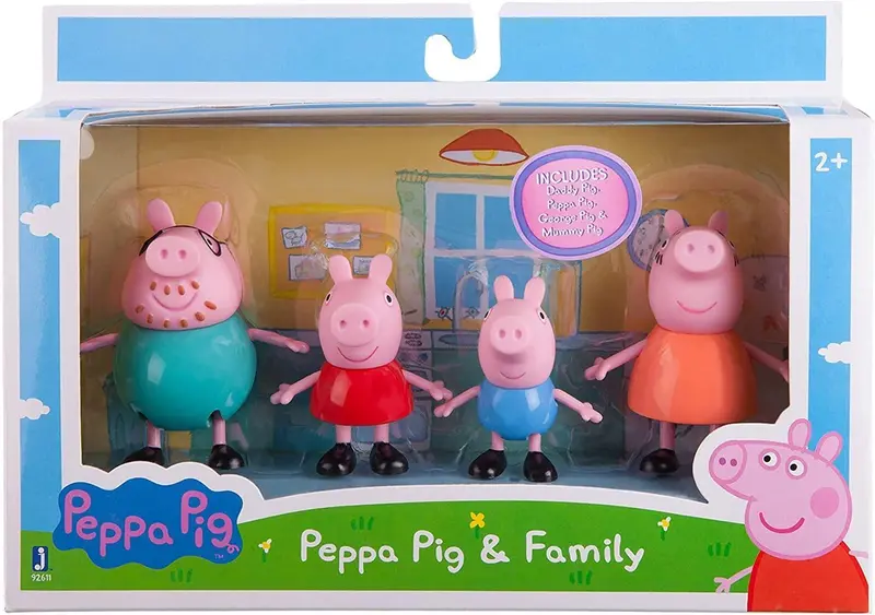 Peppa Pig Family Figure Pack – 5-Piece Playset With Parents And Siblings 1