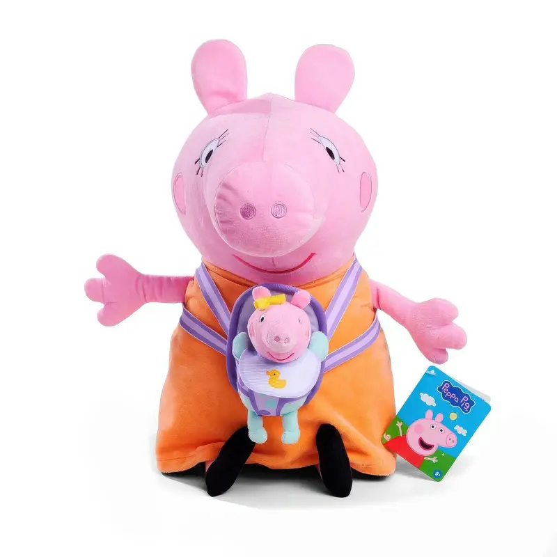 Peppa Pig Mummy Pig & Evie Huggable Plush Toy – 33Cm Cuddly Duo 1