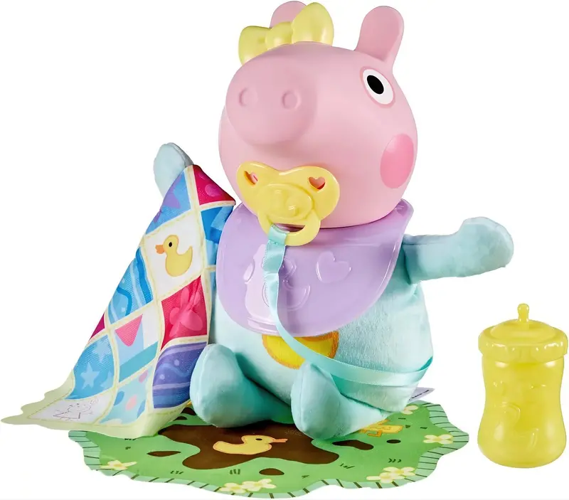 Peppa Pig Oinks & Snuggles Evie Interactive Baby Doll 1