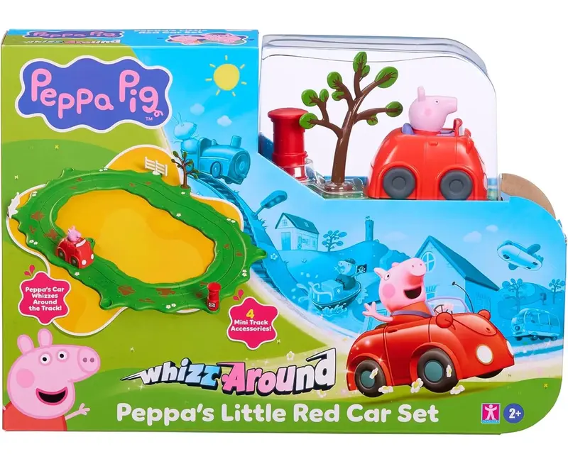 Peppa Pig Whizz Around Red Ride-On Car For Toddlers 1