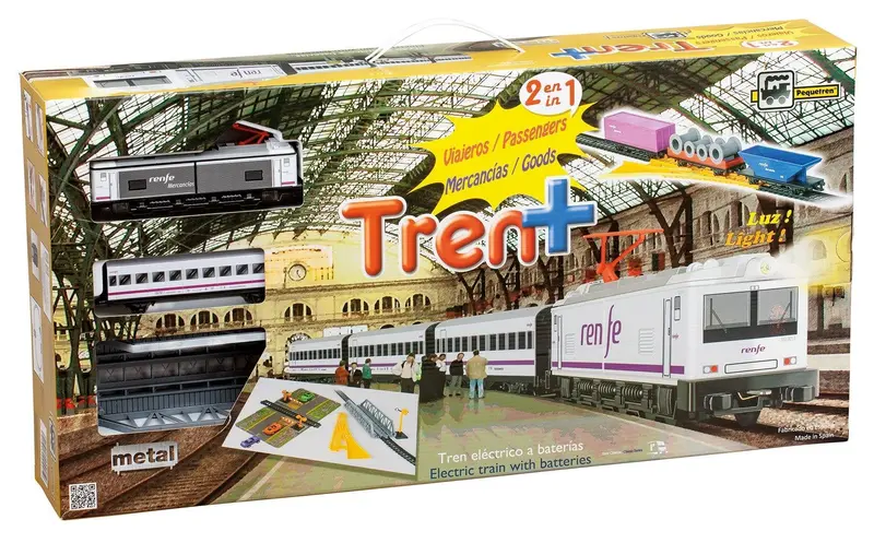 Pequetren 905 Renfe Dual-Use Metallic Train (Passenger & Cargo) 1