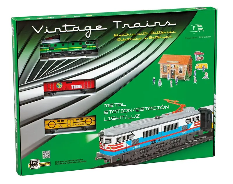 Pequetren Historic Freight Train Model – Vintage Merchandise Set (No. 303) 1