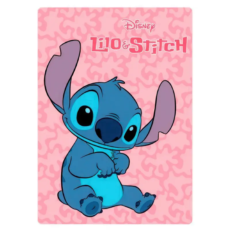 Pink Stitch Polar Blanket – Disney Fleece Throw 1
