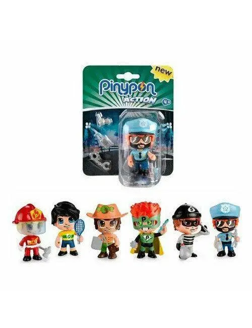 Pinypon Assorted 4Cm Action Figures – Multi-Character Pack 1