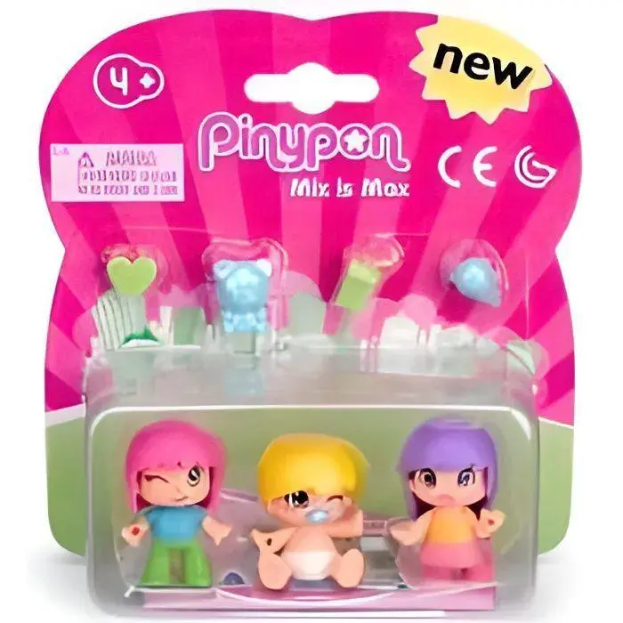 Pinypon Mix Is Max Babies 3-Piece Figure Set - Random Styles 1