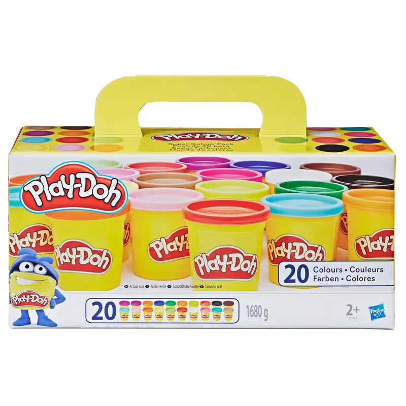 Play-Doh Super Color Collection – 20 Vibrant Modeling Compound Pots 1