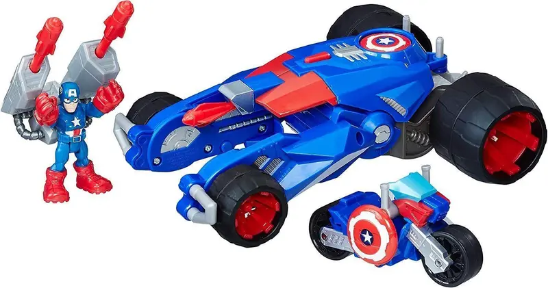 Playskool Captain America Tank & Figure Playset 1