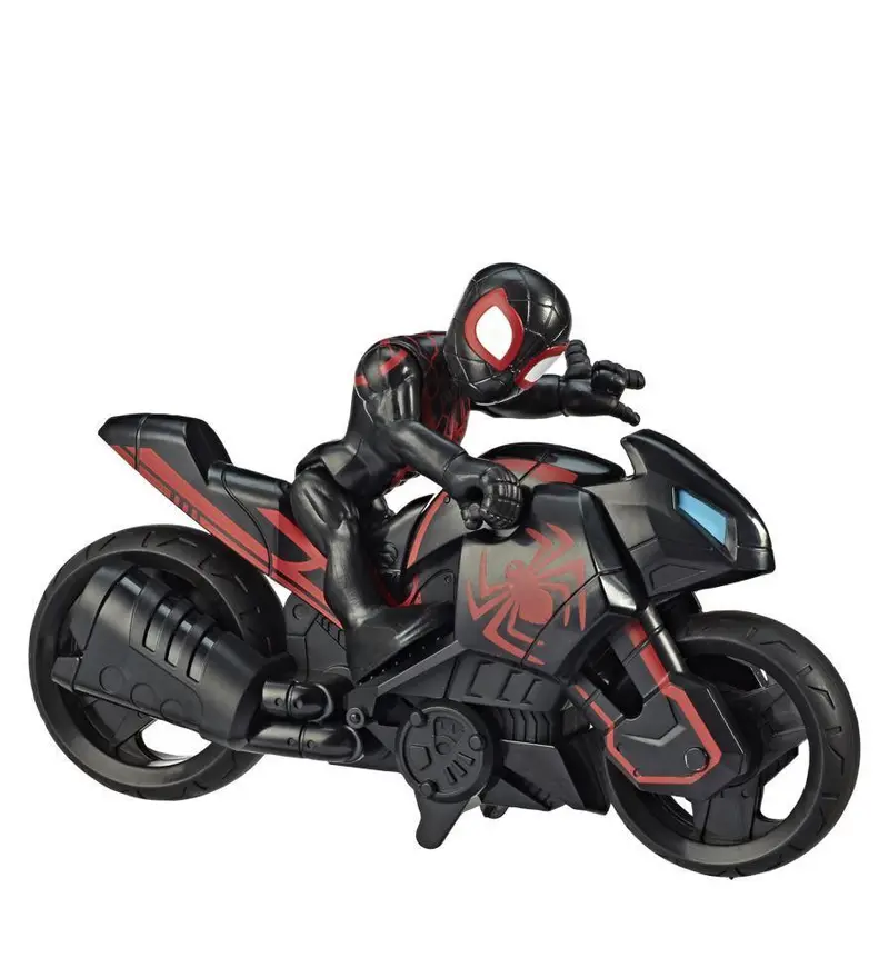 Playskool Heroes Kid Arachnid & Motorcycle Action Playset 1