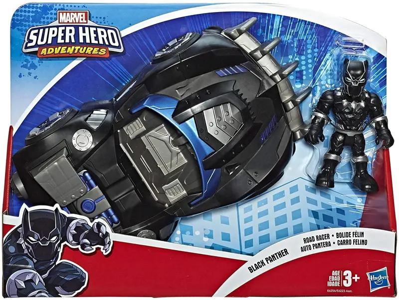 Playskool Super Hero Adventures Black Panther Road Racer Toy 1