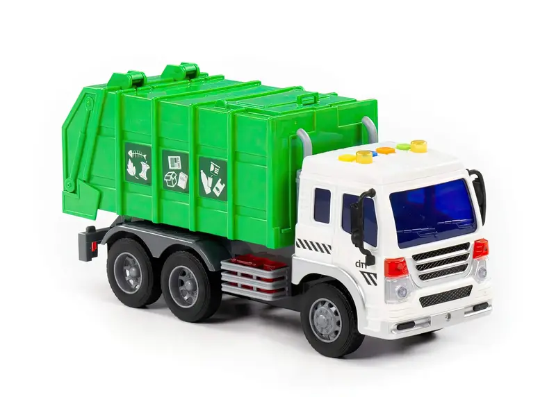 Polesie City Garbage Collection Truck – Friction-Operated 1