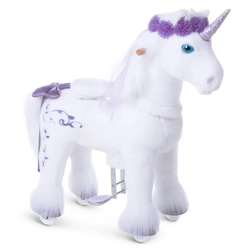 Ponycycle Purple Walking Ride-On – Premium Model X 1