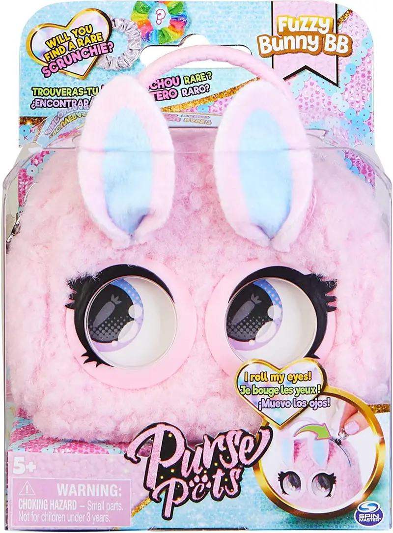 Purse Pets Fuzzy Bunny – Micro Purse-Sized Plush Pet 1